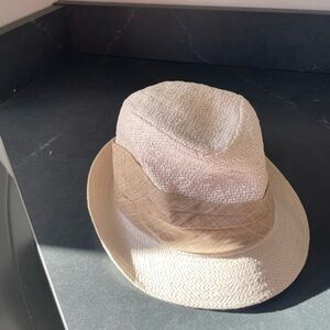 Linea Uomo Cream and Tan Women's Hat
